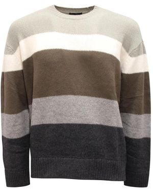 Armani Round-Neck Knitwear - Grey