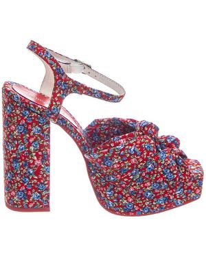 Jeffrey Campbell Schoenen ,Veelkleurig ,Sandalen Met Hoge Hak - Rood