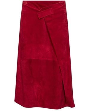 Bottega Veneta Midi Skirts - Rojo