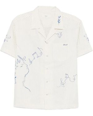 DUNST Overhemden ,Wit ,Short Sleeve Shirts