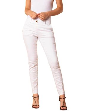 Mason's Slim-Fit Trousers - Bianco
