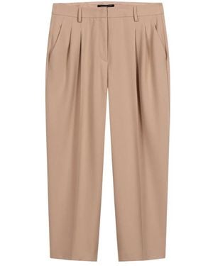 Luisa Cerano Tapered Trousers - Natural