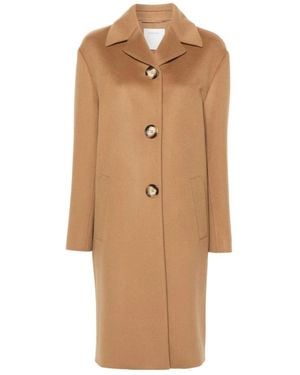 Sportmax Single-Breasted Coats - Brown