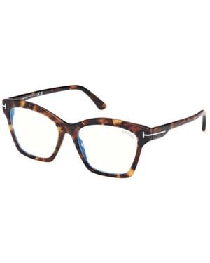 Tom Ford Block Square Opticals - Braun