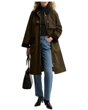 Barbour Single-Breasted Coats - Noir