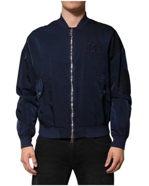 Dolce & Gabbana Bomber Jackets - Blauw