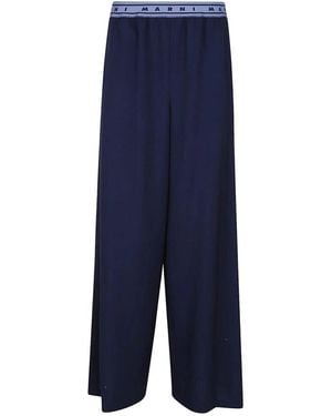 Marni Wide Trousers - Blue