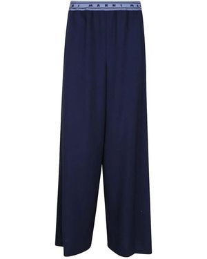 Marni Wide Trousers - Blue