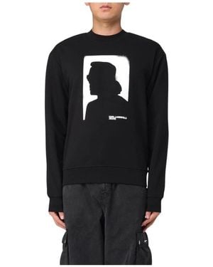 Karl Lagerfeld Silhouette Sweatshirt - Zwart