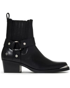 Anine Bing Cowboy Boots - Noir