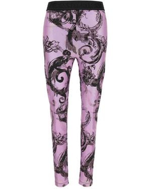 Versace Jeans Couture Pantaloni eleganti per amanti della moda - Viola