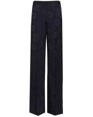 forte_forte Straight Trousers - Blue
