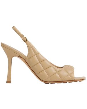 Bottega Veneta Gevoerde Slingback Sandaal - Wit