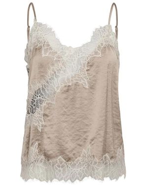co'couture Ärmellose Tops - Natur