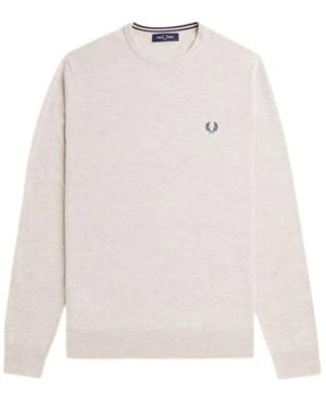 Fred Perry Knitwear > round-neck knitwear - Blanc