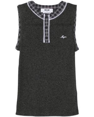 MSGM Sleeveless Tops - Noir