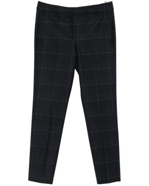Marella Broeken ,Blauw ,Wol Esordio Straight Leg Broeken - Zwart