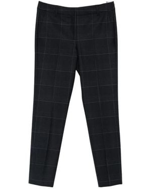 Marella Broeken ,Blauw ,Wol Esordio Straight Leg Broeken - Zwart