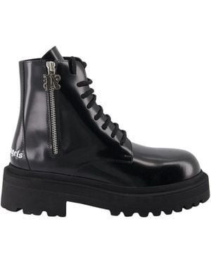 Palm Angels Lace-Up Boots - Noir
