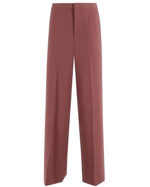 Isabelle Blanche Wide Trousers - Rojo