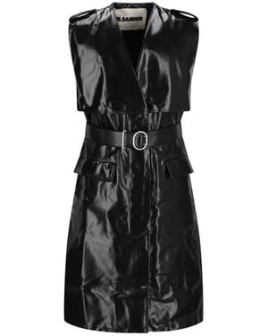 Jil Sander Trench Coats - Noir