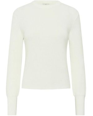 Kaffe Round-Neck Knitwear - Blanco