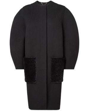 Fendi Single-Breasted Coats - Zwart