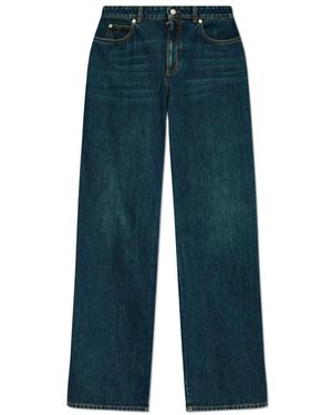 McQueen Jeans ,Blauw ,Denim Wijde Jeans
