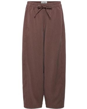 Ichi Wide Trousers - Marrone