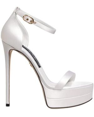 Dolce & Gabbana High Heel Sandals - White
