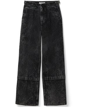 Lanvin Wide Jeans - Zwart