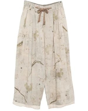 Ziggy Chen Wide Trousers - Natural