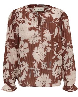Cream Overhemden ,Bruin ,Blouses