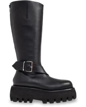 McQueen High Boots - Black