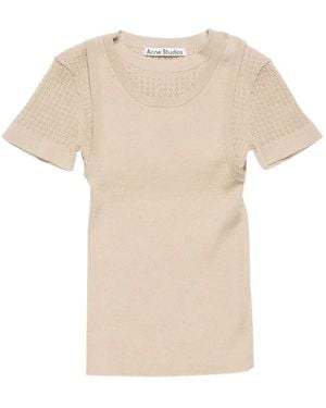 Acne Studios Tops ,Fn-Wn-Knit 000996 - Naturel