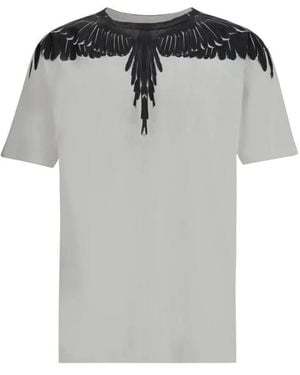 Marcelo Burlon Icon Wings Katoenen T-Shirt - Grijs