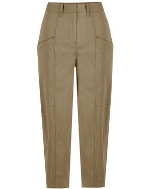 Bomboogie Straight Trousers - Neutro
