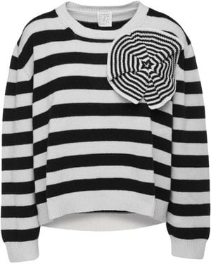 Stella Jean Round-Neck Knitwear - Negro