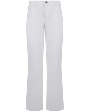 Alberta Ferretti Jeans ,Wit ,Katoen Witte Uitlopende Elegante En Casual Broek