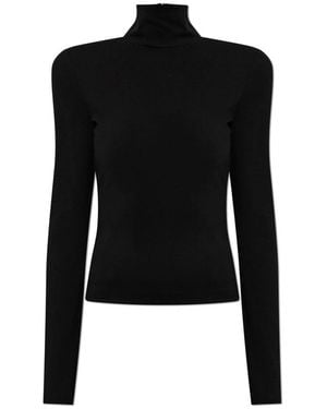 DSquared² Rollkragenpullover Mit Schulterpolstern - Schwarz