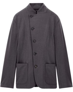 Emporio Armani Gestructureerde Jersey Blazer - Blauw
