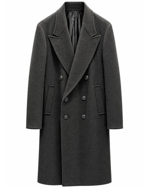 Paura Double-Breasted Coats - Noir