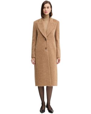 Twinset Einknopf Wollmantel - Mettallic