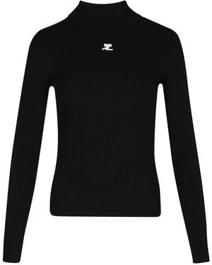 Courreges Turtlenecks - Negro