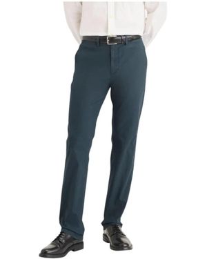 Dockers Broeken ,Blauw ,Slim Chinos, Veelzijdig En Stijlvol
