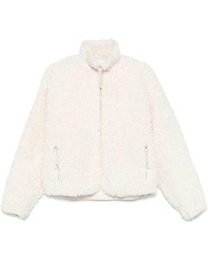 Jil Sander Faux Fur & Shearling Jackets - White