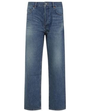 Saint Laurent Straight Jeans - Azul
