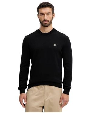 Lacoste Round-Neck Strickwaren - Schwarz