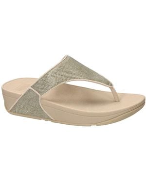 Fitflop Lulu Shimmerglitz Zehensteg - Mettallic