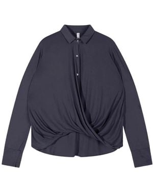10Days Kreuz-Front-Bluse - Blau